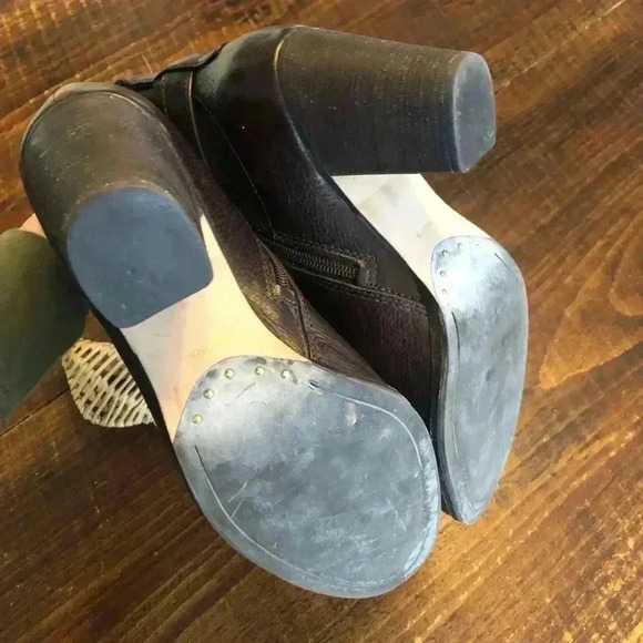 Louie Et Cie | “Vianne” Brown Leather Boots with Faux Wrap Buckle Detail. - Picture 6 of 7